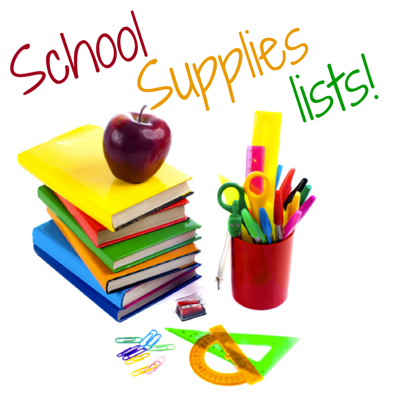 School Supplies List Image